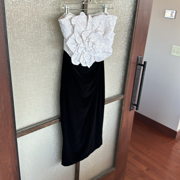 Badgley Mischka
Sequined Rose Velvet Midi Dress size 8 - Picture 12 of 15